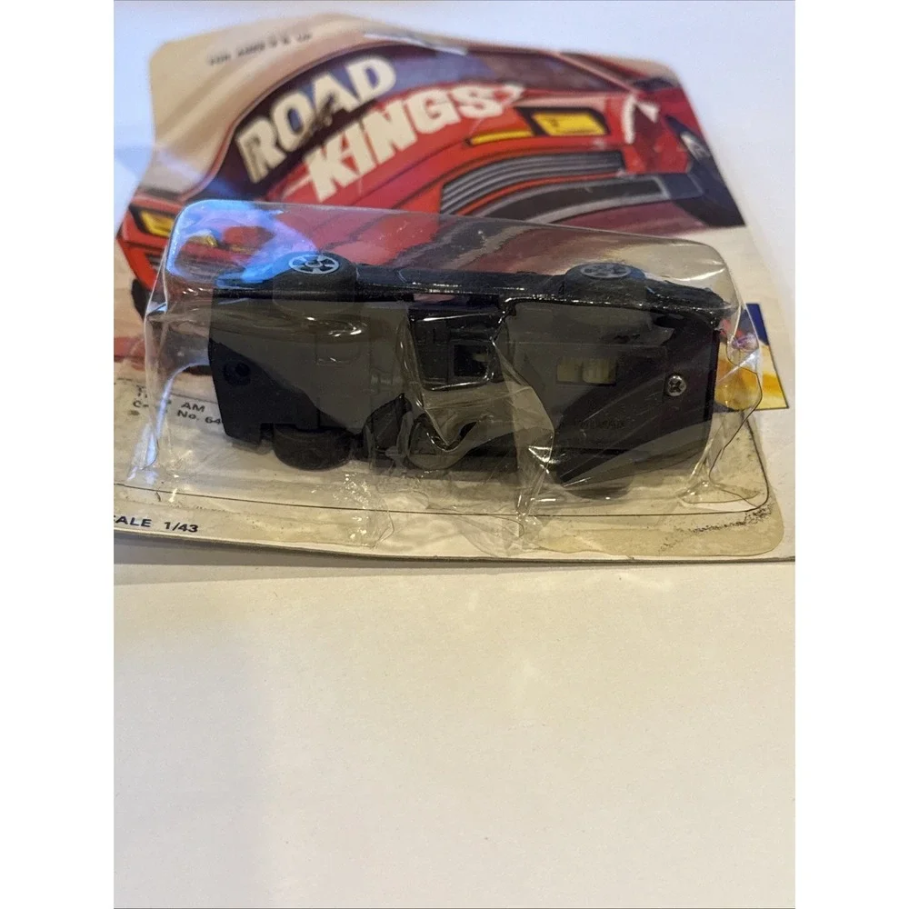 VINTAGE 1980s DIE‎ CAST ROAD KINGS 1/43 PULL BACK TRANS AM SEALED on CARD